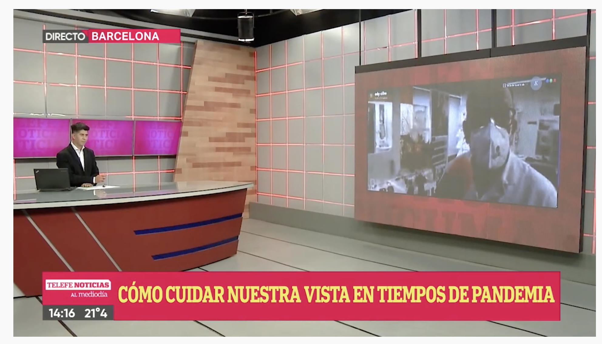 Entrevisten al president del COOOC a una televisió argentina